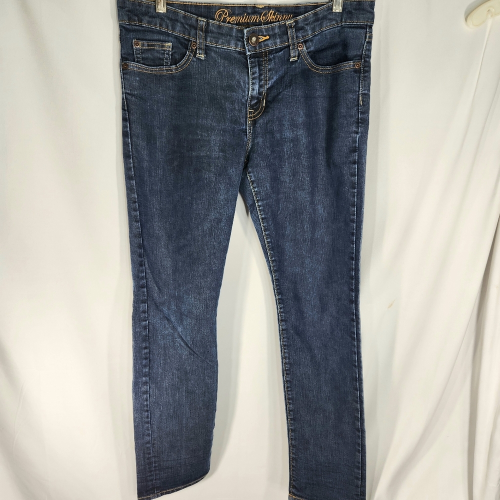 GAP Premium Skinny 5 Pocket Mid Rise Blue Jeans Size 8/29A